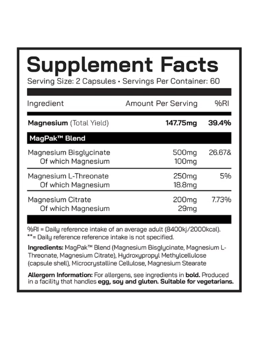 Magpak Dual MagPak 120 caps – Miami Supplements