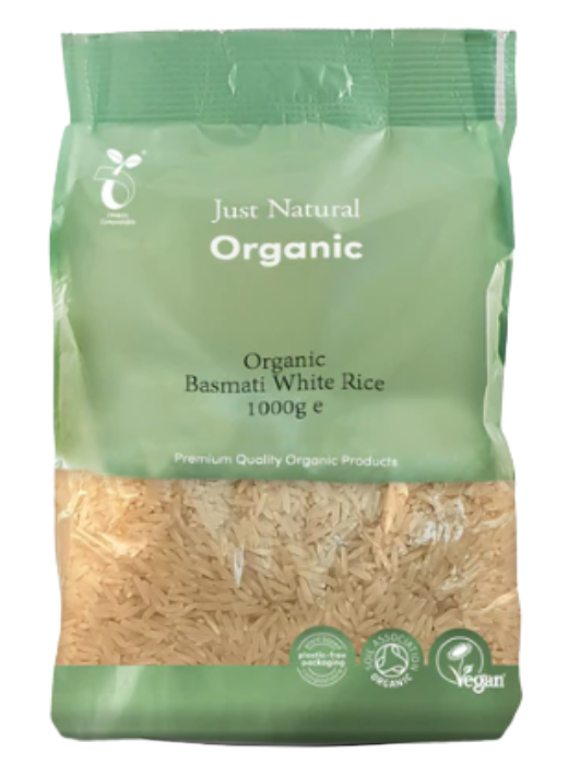 Organic Basmati White Rice 1kg