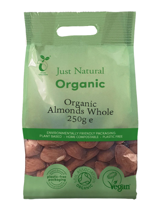 Organic Almonds Whole 250g